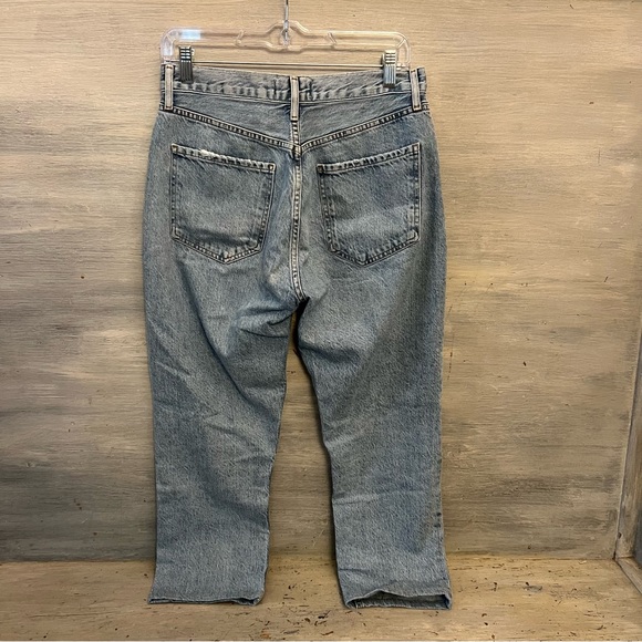 AGOLDE Los Angeles High Rise Button Fly Light Wash‎ Jeans 30x22 Good Condition - Picture 8 of 11